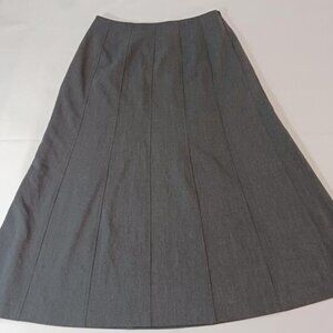 Women's Gray Rayon Spandex Blend A-Line Skirt Size 10